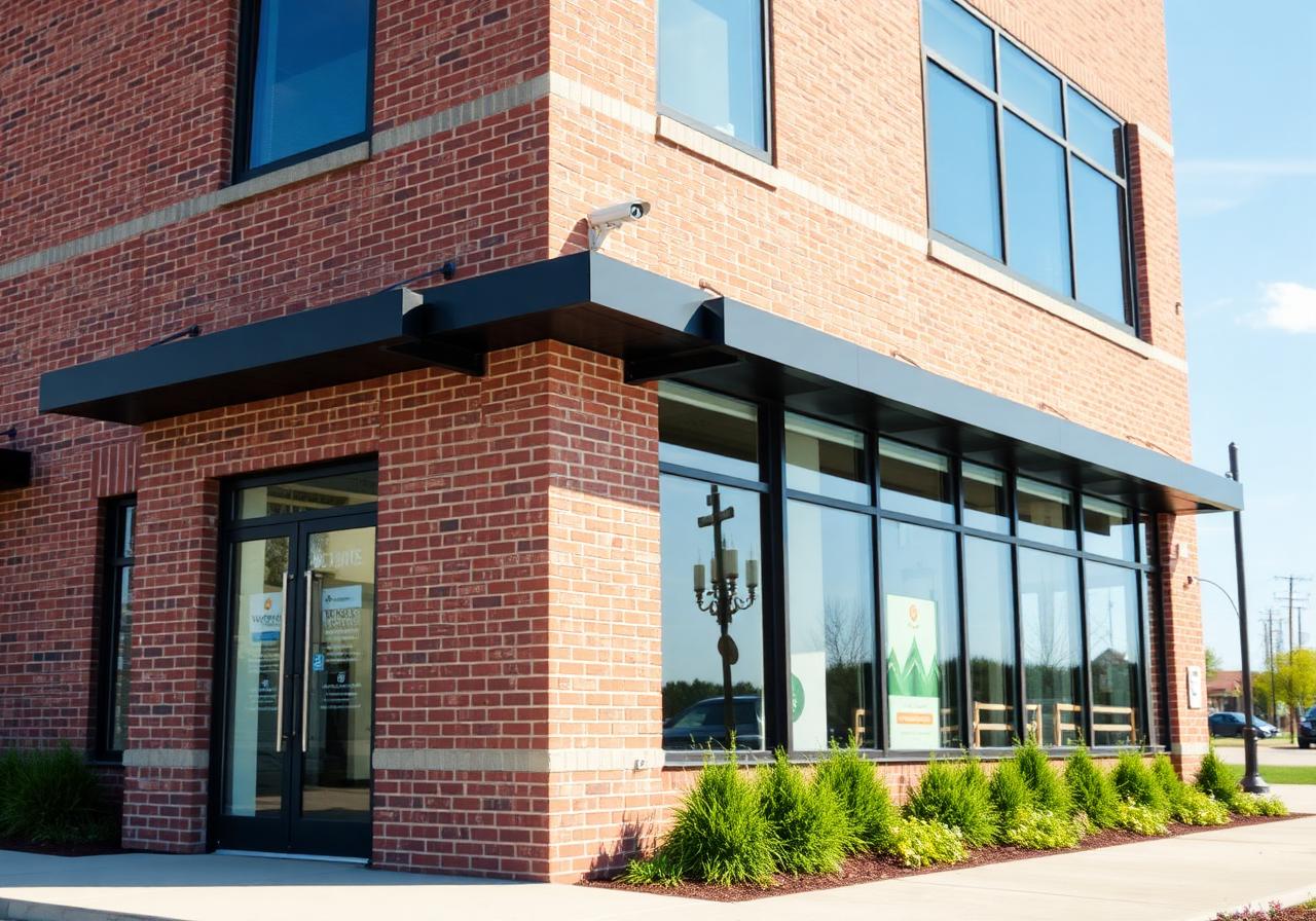 Commercial building with professional security
